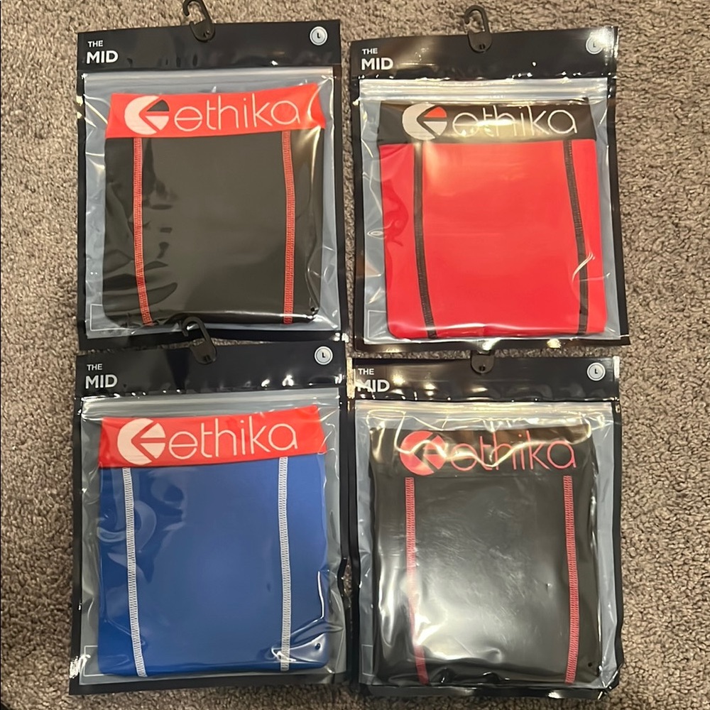 Ethika Men's Boxer Briefs Set (4)